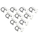 Vhbw 10x oreillette compatible avec motorola gp338, gp339, gp328, gp329, gp330, gp340 radio talkie - ...