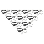 Vhbw 10x oreillette compatible avec motorola t6300, t6250, t6310, t6300aa, t6220, t6222 radio talkie ...