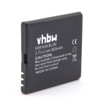 Vhbw batterie compatible avec nokia n86, n85, n86 8mp, t7, c7, c7 - 00, x7, 701, oro, x7 - 00, x7 - 00 ...