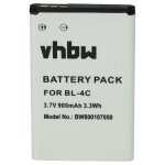 Vhbw 1x batterie compatible avec leagoo c2 t�l�phone portable (900mah, 3, 7v, li - ion)
