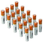 Vhbw 20x batterie aaa micro compatible avec panasonic kx - tg6712g, kx - tg6711ar, kx - tg6711g t�l�phone ...