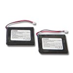 Vhbw 2x batteries compatible avec aastra 660177, 660177 / r1c tlphone fixe sans fil (650mah, 3, 7v, ...