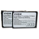Vhbw 2x batteries compatible avec alan / midland 777, pmr446, pmr446 + radio, talkie - walkie (700mah ...