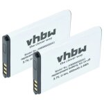 Vhbw 2x batterie compatible avec alcatel 8232, 8232 dect, 3bn67330aa t�l�phone portable (650mah, 3, 7v, ...