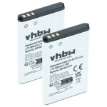 Vhbw 2x batterie compatible avec alcatel 8232s dect, 8234 dect, 8232, 8232 dect, 3bn67330aa t�l�phone ...