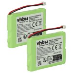 Vhbw 2x batterie compatible avec detewe aastra tlphone fixe sans fil (750mah, 2, 4v, nimh)