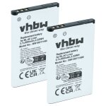 Vhbw 2x batterie compatible avec doro phone easy 6171, 6525, 6531, 6620, 6521, 6121, 6520, 6526, 6530 ...