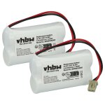 Vhbw 2x batterie compatible avec panasonic kx - tg4000b(handset), kx - tga200, kx - tga400, kx - tg4000b ...