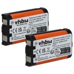 Vhbw 2x batterie compatible avec panasonic kx - tga547s, kx - tga548, kx - tga548r, kx - tga549 tlphone ...