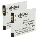 Vhbw 2x batterie remplacement pour siemens v30145 - k1310 - x445 pour tlphone fixe sans fil (950mah, ...