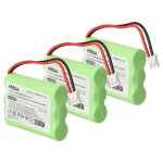 Vhbw 3 x batteries tlphones portables ni - mh 700mah (3. 6v) compatible avec motorola babyphone 188610 ...