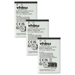 Vhbw 3x batterie compatible avec doro phoneeasy 332 gsm, 6520, 6031, 6521, 6030, 332 t�l�phone portable ...