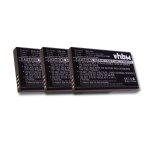 Vhbw 3x batteries compatible avec polycom kirk 4080 t�l�phone fixe sans fil (950mah, 3, 7v, li - ion) ...