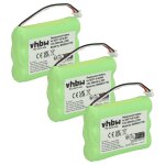 Vhbw 3x batterie remplacement pour agfeo 23no09tt30, 84743411, ah - aaa600f pour tlphone fixe sans ...