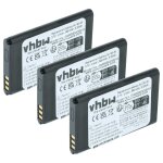 Vhbw 3x batterie remplacement pour doro dbr - 800a pour t�l�phone portable (900mah, 3, 7v, li - ion)
