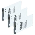 Vhbw 3x batterie remplacement pour doro rcb01 pour t�l�phone fixe sans fil (1300mah, 3, 7v, li - ion) ...