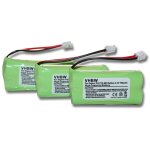 Vhbw 3x batterie remplacement pour sagem 2sn - aaa55h - s - jp1 pour tlphone fixe sans fil (700mah, ...