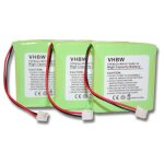 Vhbw 3x batterie compatible avec switel df 812 duo, df 812, dft 8172, dft 8171, dft 8173 t�l�phone fixe ...