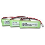 Vhbw 3x batteries tlphones fixes ni - mh 500mah (2. 4v) compatible avec medion md82973, md83024, md83173, ...