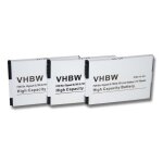Vhbw 3x batteries compatible avec unify openscape sl5, openstage sl4 professional, sl400 t�l�phone fixe ...