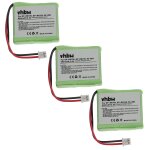 Vhbw 3x batterie compatible avec telekom t - easy c310 t�l�phone fixe sans fil (600mah, 2, 4v, nimh)