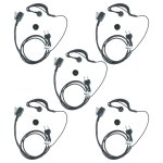 Vhbw 5 x oreillette compatible avec rexon rl328s, rl328cq, rl328 + , rl328 plus, rl328 radio talkie - ...