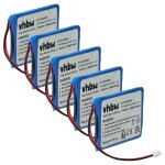 Vhbw 5x batterie compatible avec aastra 660177 / r1c, 660177 t�l�phone fixe sans fil (650mah, 3, 7v, ...