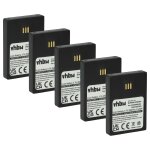 Vhbw 5x batterie compatible avec alcatel omnitouch 8118, 8128 t�l�phone fixe sans fil (950mah, 3, 7v, ...