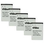 Vhbw 5x batterie compatible avec brondi amico fedele, amico flip + , amico flip 3, amico ampli vox t�l�phone ...