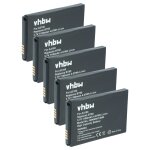 Vhbw 5x batterie compatible avec motorola razr ve20 t�l�phone portable (1100mah, 3, 7v, li - ion)