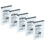 Vhbw 5x batterie compatible avec nokia 6085, 6030, 6088, 6086, 6066, 3660, 5100, 3650, 6101, 6100 t�l�phone ...