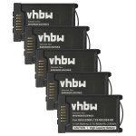 Vhbw 5x batterie remplacement pour aastra dk512009, a600st1, 23 - 001080 - 00, 23 - 001059 - 00 pour ...