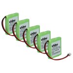 Vhbw 5x batterie compatible avec siemens gigaset e455, e455 sim, e450 sim, e40, e450, e45 tlphone fixe ...