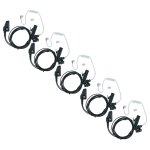 Vhbw 5x oreillette compatible avec kenwood tk - 3140, tk - 3140e, tk - 290 fug 11b radio talkie - walkie ...