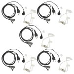 Vhbw 5x oreillette compatible avec motorola gp580, gp650, gp540, gp386, gp580 atex, gp640 radio talkie ...