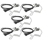 Vhbw 5x oreillette compatible avec motorola t4900, t4800aa, t4900aa, t4512, t4000, t4800 radio talkie ...