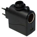 Vhbw adaptateur allume - cigare 12 v vers 220 v, convertisseur de tension 3000 ma pour gps, systme de ...