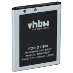 Vhbw batterie compatible avec alcatel t�l�phone portable (700mah, 3, 7v, li - ion)