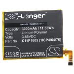 Vhbw batterie remplace asus c11p1605 (1icp4 / 64 / 76) pour smartphone (3000mah, 3, 85v, li - polym�re) ...