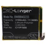 Vhbw batterie compatible avec asus zenfone ar a002a, v570kl, zs571kl tlphone portable (3100mah, 3, ...