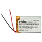 Vhbw batterie compatible avec garmin fenix 6x smartwatch montre connect�e bracelet fitness (420mah, 3, ...