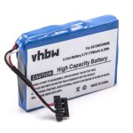 Vhbw batterie gps (1700mah, 3. 7v, li - ion) compatible avec navigon transonic pna 4000, pna6000, pna6000t, ...
