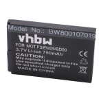 Vhbw batterie remplacement pour bd50, snn5796, snn5796a pour t�l�phone fixe sans fil (750mah, 3, 7v, ...