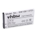 Vhbw batterie remplacement pour nokia bl - 5c pour smartphone (1000mah, 3, 7v, li - ion)
