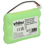 Vhbw batterie compatible avec tiptel t016, p11, dect 500 t�l�phone fixe sans fil (600mah, 3, 6v, nimh) ...