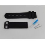 Vhbw bracelet l 12. 5cm + 8. 5cm compatible avec suunto traverse montre connect�e - silicone noir