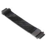 Vhbw bracelet acier inoxydable noir fermeture magn�tique compatible avec garmin forerunner 220, 230, ...