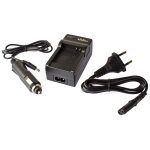 Vhbw cble de charge, chargeur secteur, socle inclu prise allume - cigare pour batterie panasonic dmw ...