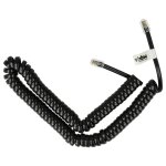 Vhbw cble rj10 spirale compatible avec unify openstage 60 (t) sip / hfa tlphone, combin, bote vocale ...