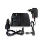 Vhbw chargeur de batterie double compatible avec sony alpha dslr - a390, dslr - a390l cam�ra, dslr, action ...